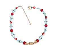 Shunzhong Playful Cartoon Vegetable Fruit Beaded Necklace with Sparkling Rhinestones and Comfortable Fastener Lovely Food Shaped Clavicle Chain