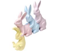 Shunzhong Resin Bunnies Figurine Easter Rabbits Statue Indoor Decoration Moderns Art Spring Home Decors, Sculpture Decorations Indoor