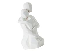 Shunzhong Sl lazed Ceramic Lovers Figurine, Modern Minimalists Home Decoration, Elegant Wedding Living Room or Occasions Ceramics Couple Figurine