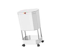 Shunzhong Space Saving Kitchen Trash Can Organizers Storage Shelf with Wheel Not Need Tool Setups Narrow Waste Basket for Kitchen Space Saving Trash Bin Organizers