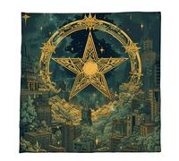 Shunzhong Stylish Meditations Cloth Reversible Tarot Mat Velvets Fabric Compact for Rituals & Gatherings Table Cover