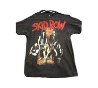 SHUOCAI Skid Row Men Tshirt Short Sleeve Funny T-Shirt Shirt Tops Black L
