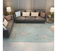 SHUODAOCO Floral Bird & Birdcage Rugs 90x150cm Nature Scenery Green Pink Living Room Bedroom Carpets for Kitchen Laundry Room Nursery Playroom Foldable