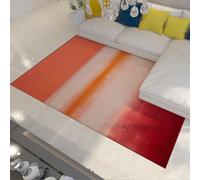 SHUODAOCO Warm Gradient Modern Area Rugs 160x230cm Washable Non Slip Stylish Color Carpet for Living Room Bedroom Contemporary Boho Decor Shed Resistant