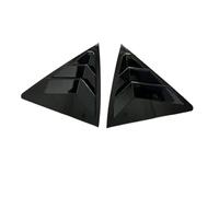 Shuogoufeng store Car Rear Triangle Louver Decorative Frame Compatible With Corolla E160 E170 E180 2014-2018 Car Door Panels(Glossy black)