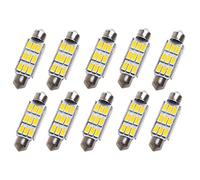 ShuoHiuLTD 10x Warm White Car Dome 5630 SMD 9 LED C5W Bulb Light Lamp Interior Festoon 42MM 12V