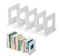 SHUOHONG Magazine File Removable Magazine Holder Large Card Compartment Magazine Holder 4 Compartments Newspaper Holder Robust Magazine Rack White Portable Books Organiser for Documents, Magazines