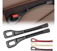 SHUOHONG Pack of 2 Car Seat Storage Boxes, Universal Car Seat Gap Filler Car Accessories Interior, Car Seat Gap Filler for Preventing Items from Falling Off (Black)