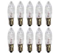 ShuoHui 10 x E10 Tapered Candle, top Candle, Replacement Light Bulb, Light Chain, Voltage 34 V, 3 W, 2700 K