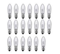 ShuoHui 20pcs Candle Arch Bridge Bulb Christmas Replacement Spare E10 LED Screw Light 9V-55V AC 0.2W 3000K Replacement Light Bulbs