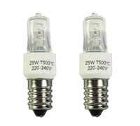 ShuoHui 2pcs Oven Lamp 40W/25W 300 Degree E14 Oven Lamp & Bulb Dimmable 230 V, Heat Resistant up to 500 °C, 2700 K Warm White for Neff Bosch Oven Fridge Microwave Cooker Hood (25, Watts)