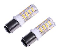 ShuoHui 2x B15D B15 5W = 40W LED Light Bulb Halogen Lamp 51x 2835 SMD AC 220-240V 360LM Warm White 3500K