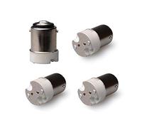 ShuoHui 4X B15 B15D / BA15D to MR16/G4/GU5.3/GY6.35 Socket Converter Adapter for Halogen LED Pin Base