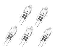 ShuoHui 5 x Halogen Pin Base Lamp, G4 Halogen Bulbs, G4 Base, Dimmable, 12 Volt, 20 Watt, Warm White -2800 K, Clear Capsule Bulbs, Pack of 5