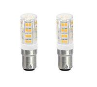 ShuoHui B15 B15D 110V-265V Bulb Bulb, B15d Bayonet Double Contact, 5W = 40W White Equivalent, for Lighting Low Voltage Devices, Dimmable (Warm White 3000K)
