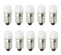 ShuoHui E10 Socket LED Lamp 0.5 W 12 V Cool White Torch Headlight Mini Headlight Torch Lamps Replace 6000 K (2) (10)