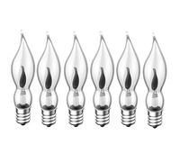 ShuoHui Replacement Flicker Candle Light Bulbs for Christmas Arches and Bridges 1.5 Watt 230 Volt E10 Screw Fitting RF7 (10)