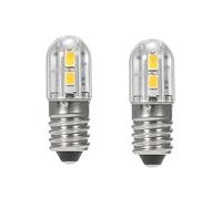 ShuoHui Screw Base E10 5730 LED - Replacement Lighting Warm White 3200 K Economy Bulb - 6 V Lamp Bulb (2)