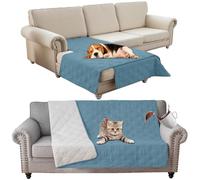 SHUOJIA Waterproof Blanket Dog Bed Cover Non Slip Large Sofa Cover Incontinence Mattress Protectors for Car Pets Dog Cat (52x82in,Light Blue)