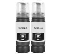 104 Ink Compatible with Epson 104 Ink Bottle Multipack for EcoTank ET-1810 ET-2726 ET-2810 ET-2811 ET-2812 ET-2814 ET-2815 ET-2820 ET-2821 ET-2825 ET-2826 ET-4800 (2-Pack - 2 Black)