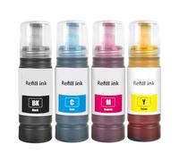 104 Ink Compatible with Epson 104 Ink Cartridges Bottle Multipack for ET-1810 ET-2726 ET-2810 ET-2811 ET-2812 ET-2814 ET-2815 ET-2820 ET-2821 ET-2825 ET-2826 ET-4800 (4 Pack, BK/C/M/Y)