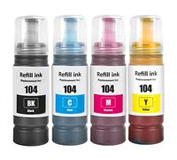 SHUOLEI Ink Compatible with Ink Cartridges Bottle Multipack for ET-1810 ET-2726 ET-2810 ET-2811 ET-2812 ET-2814 ET-2815 ET-2820 ET-2821 ET-2825 ET-2826 ET-4800 (4 Pack, BK/C/M/Y)