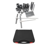 Shuoshenm Bike Hub Axle Installation Remove Set, Aluminum Alloy Bike Bearing Press Tool Kit for Headset Bottom Bracket and Pivot Bearings, 35 - Piece Multifunctional Bike Repair Tools with