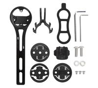 Shuoshenm Cycling Computer Mount Bracket, Aluminum Alloy Handlebar Combo Mount with Camera and Light Attachment, Front Mount Design for Series Stages Dash Hammerhead Karoo, Includes 4