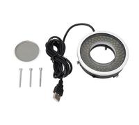 Shuoshenm Microscope Polarized Optical System LED Light, 96 Beads Circle Light Source, High Brightness Glareproof Illuminating Light with Metal Housing, Rotatable Analysis Aperture for Clear