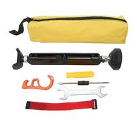 Shuoshenm Motorcycle Portable Lift Stand Jack, Adjustable Height Wheel Lift Stand with Brake Buckle, 400kg Weight Bearing Steel Trail Stand for Chain Cleaning and Maintenance