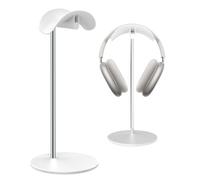 SHUOSUO Headphone Stand, Headset Holder with Solid Base for Desk, Compatible with AirPods Max, Beats, Bose, B&O, Sony, Sennheiser, Gaming, etc (White)