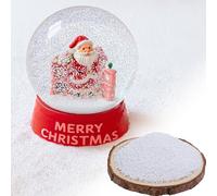 Shupakul 3.5oz/100g Fake Snowflakes for Snow Globe, 3D Snow Globe Snowflakes, Waterproof Winter Artificial Snow Flake for Christmas Holiday DIY Decoration Crafts
