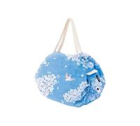 Shupatto - Compact Bag Size M - Hana Ni Tori - 1 Piece, Blue