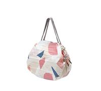Shupatto Japanese Compact Foldable Shopping Bag Size M - HAGIRE (Fabric Scraps), Fancy Pink, M, Contemporary, Fancy Pink, M, Contemporary