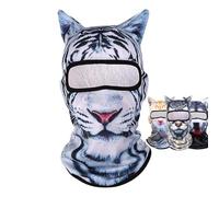 Shupiquant Cat Ski Mask, 3d Cat Ski Balaclava Face Mask With Ears For Music Festivals Ski Party Outdoor Activities, Animal Mask For Sports Outdoor (tiger 1)