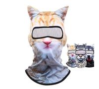 Shupiquant Cat Ski Mask, 3d Cat Ski Balaclava Face Mask With Ears For Music Festivals Ski Party Outdoor Activities, Animal Mask For Sports Outdoor (cat 2)