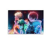 SHUPSY My Hero Academia Anime Role Todoroki Shoto And Bakugou Katsuki Poster Decorative Painting Canvas Wall Posters And Art Picture Print Modern Family Bedroom Decor Posters 12x18inch(30x45cm)