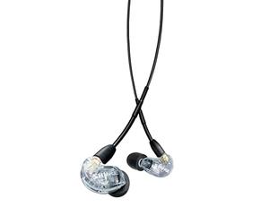 Shure AONIC 215 Wired Sound Isolating Earbuds Wired, Clear, Câble de 3.5 mm avec télécommande et microphone