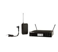 Shure BLX14R/B98 UHF Wireless System - Perfect for Guitar and Bass with 1/4 Jack - 14-Hour Battery Life, 300 ft Range | Includes Clip-on Instrument Mic & Single Channel Rack Mount Receiver | J11 Band