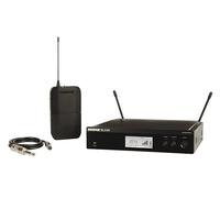 Shure BLX14R UHF Wireless System for Guitar and Bass - 14-Hour Battery Life, 300 ft Range, UHF | Includes 1/4" Jack Instrument Cable & Single Channel Rack Mount Receiver | H11 Band (BLX14R-H11)