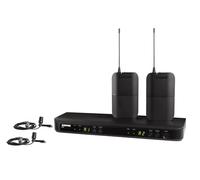 Shure BLX188/CVL Dual Lavalier Audio System H11 Band (572-596 MHz) - BLX88 Dual Receiver, (2) BLX1 Bodypacks & (2) CVL Cardioid Lavalier Mics, Up to 14 Hr Battery, 300 ft Range