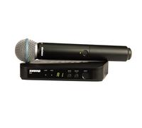 Shure BLX24/B58 UHF Wireless Microphone System - Perfect for Church, Karaoke, Vocals - 14-Hour Battery Life, 300 ft Range | Includes BETA 58A Handheld Vocal Mic, Single Channel Receiver | H11 Band