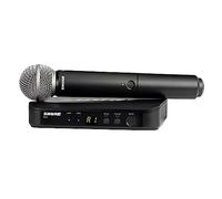 Shure BLX24/SM58 UHF Wireless Microphone System - Perfect for Church, Karaoke, Vocals - 14-Hour Battery Life, 100m Range | Includes SM58 Handheld Vocal Mic, Single Channel Receiver | K3E Band
