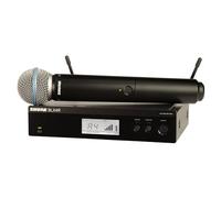 Shure BLX24R/B58 UHF Wireless Microphone System - Perfect for Church, Karaoke, Vocals - 14-Hour Battery Life, 300 ft Range | BETA 58A Handheld Vocal Mic, Single Channel Rack Mount Receiver | H9 Band