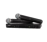 Shure BLX288/B58 UHF Wireless Microphone System - Perfect for Church, Karaoke, Vocals - 14-Hour Battery Life, 100m Range | Includes (2) BETA 58A Handheld Vocal Mics, Dual Channel Receiver | K3E Band