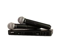 Shure BLX288/PG58-H10 Wireless Vocal Combo with PG58 Handheld Microphones, H10