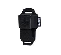 Shure by Gator Premium Black Leather Wireless Bodypack Transmitter Pouch Belt Bag (SH-BODYPACK-PBK-L)