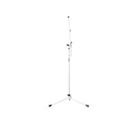 Shure by Gator Stage and Studio Series Microphone Stand with Telescopic Arm and Standard Swivel Coupling, White (SH-TRIPODSTANDTBM-W)