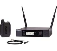 Shure GLXD14R+/93 Dual Band Pro Digital Wireless Microphone System for Interviews, Presenting, Theater - 12-Hour Battery Life, 100 ft Range | WL93 Lavalier Mic, Single Channel Rack Mount Receiver