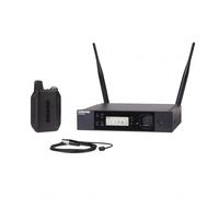 Shure GLXD14R+/93 Dual Band Pro Digital Wireless Microphone System for Interviews, Presenting, Theater - 12-Hour Battery Life, 100 ft Range | WL93 Lavalier Mic, Single Channel Rack Mount Receiver